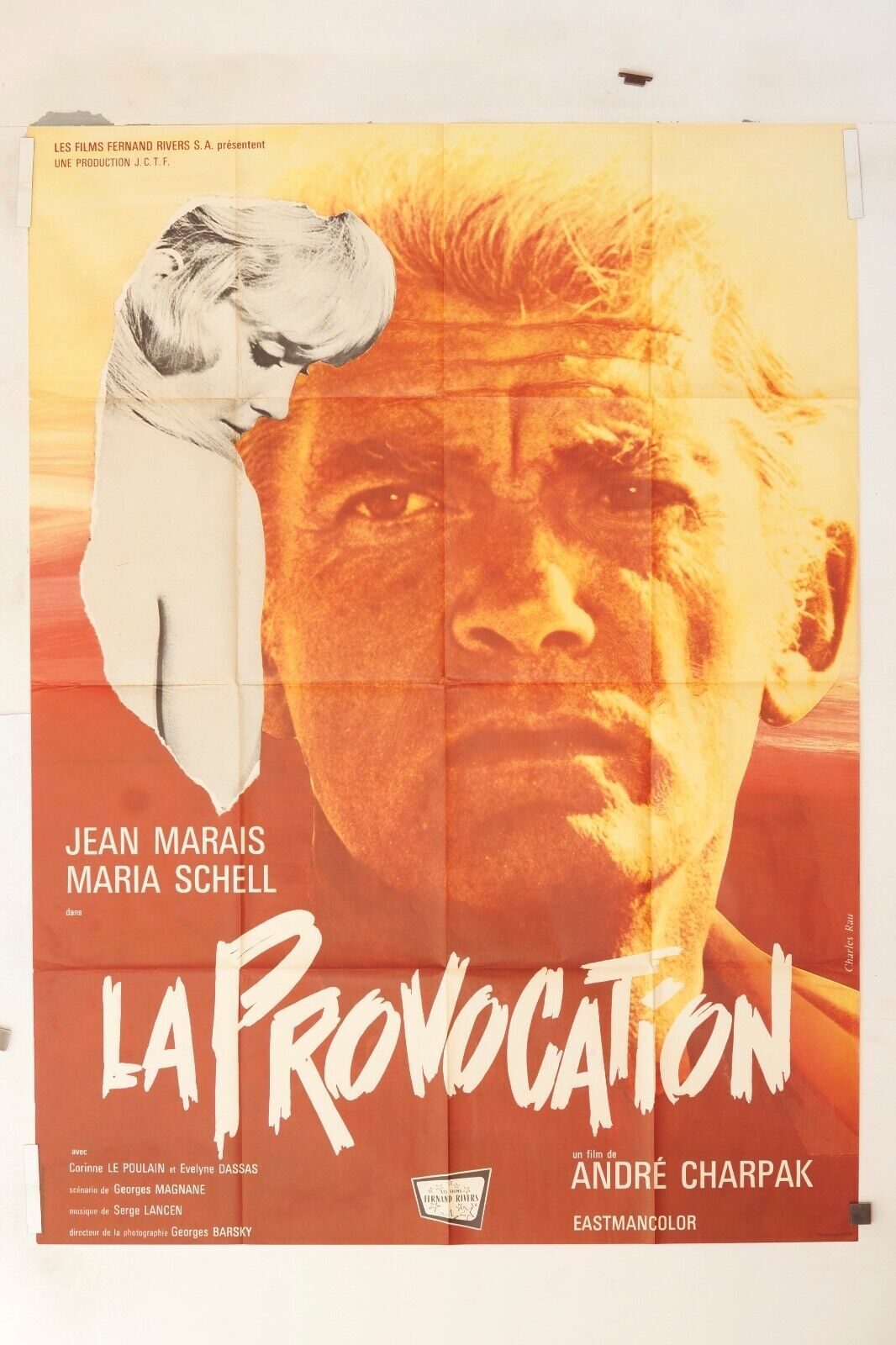 LA PROVOCATION MOVIE POSTER ORIGINAL 120x160 JEAN MARAIS