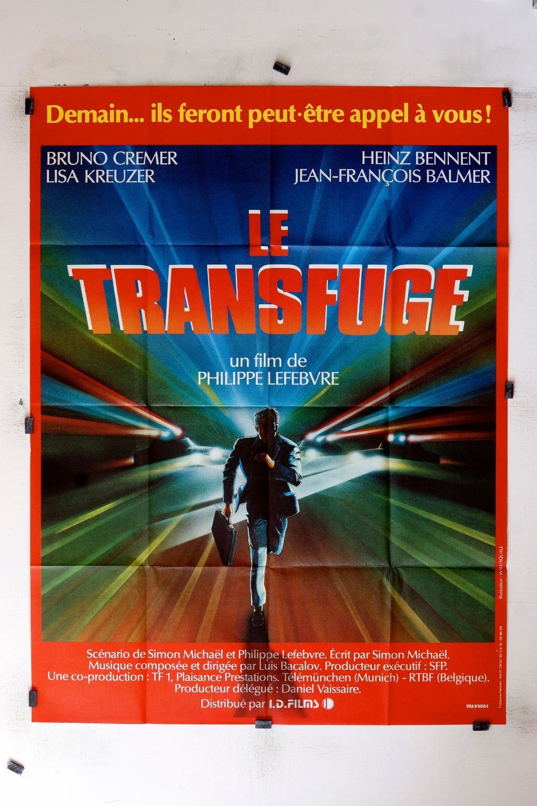 LE TRANSFUGE BRUNO CREMER MOVIE POSTER ORIGINAL 120x160