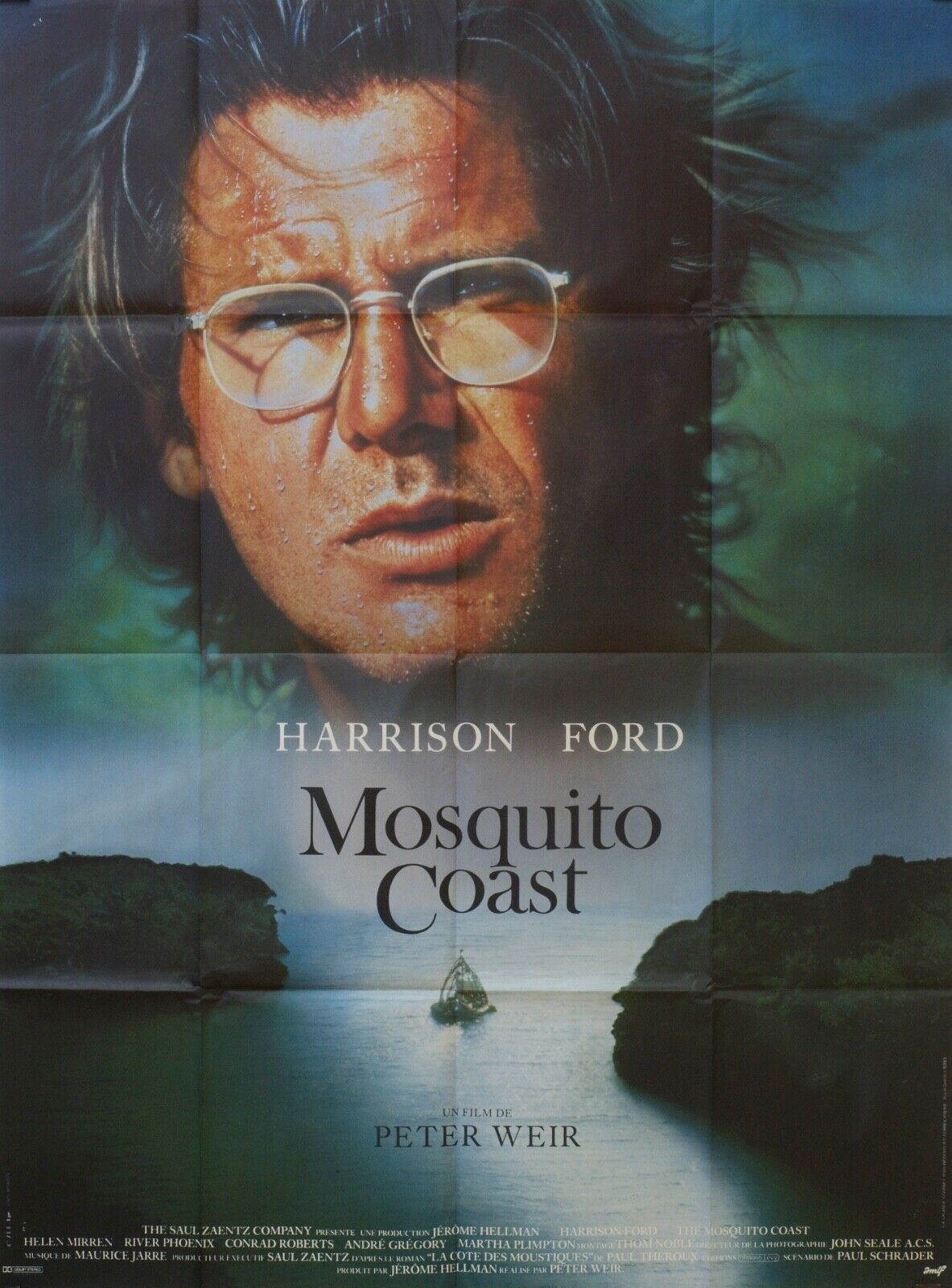 MOSQUITO COAST POSTER ORIGINAL 120x160 HARRISON FORD