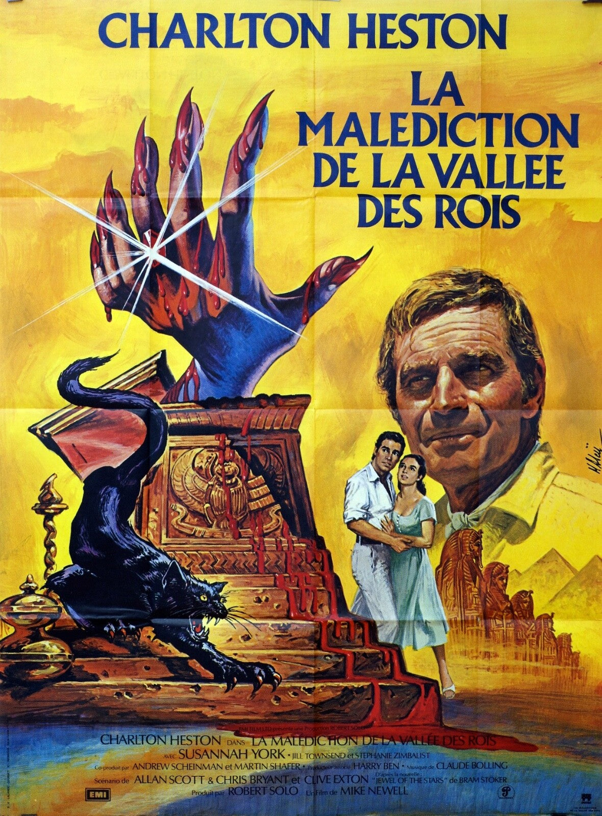 LA MALÉDICTION DE LA VALLÉE DES ROI Movie poster ORIGINAL (120x160) SUSAN GEORGE