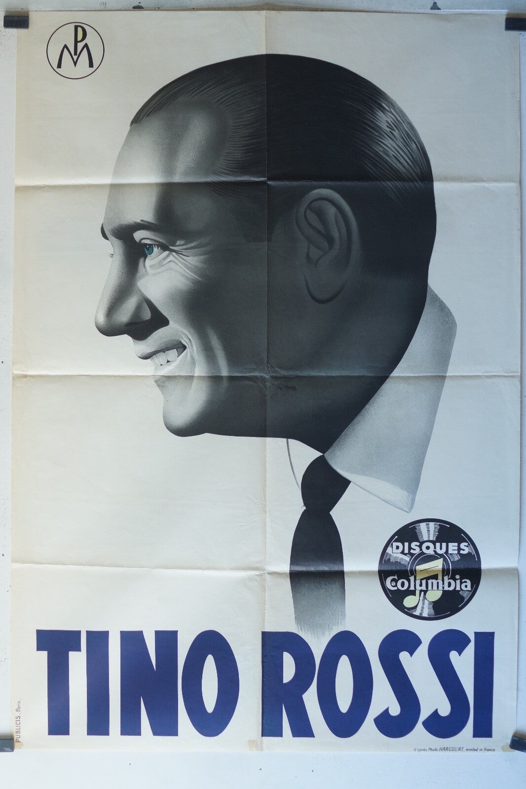 TINO ROSSI POSTER PROMO 80x120 
