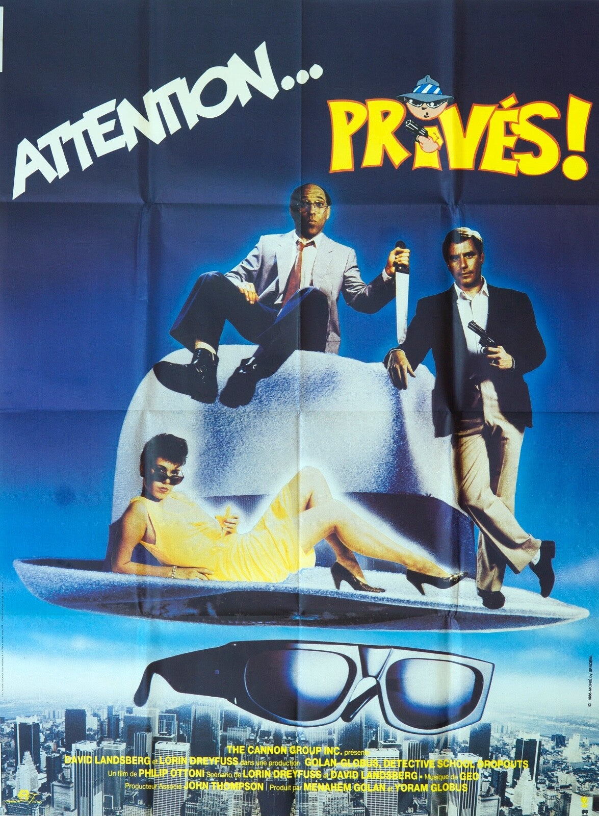 ATTENTION…PRIVÉS MOVIE POSTER ORIGINAL (120x160) DAVID LANDSBERG