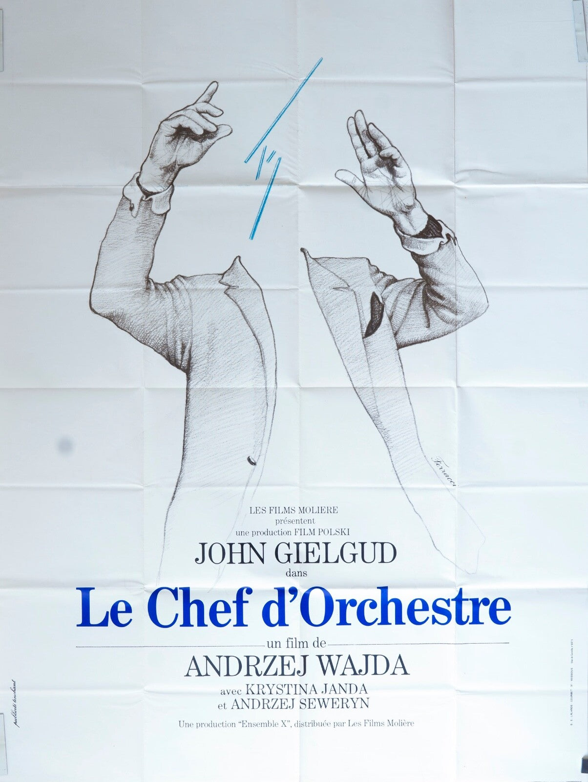 LE CHEF D’ORCHESTRE MOVIE POSTER ORIGINAL (120X160)  ANREZJ WAJDA