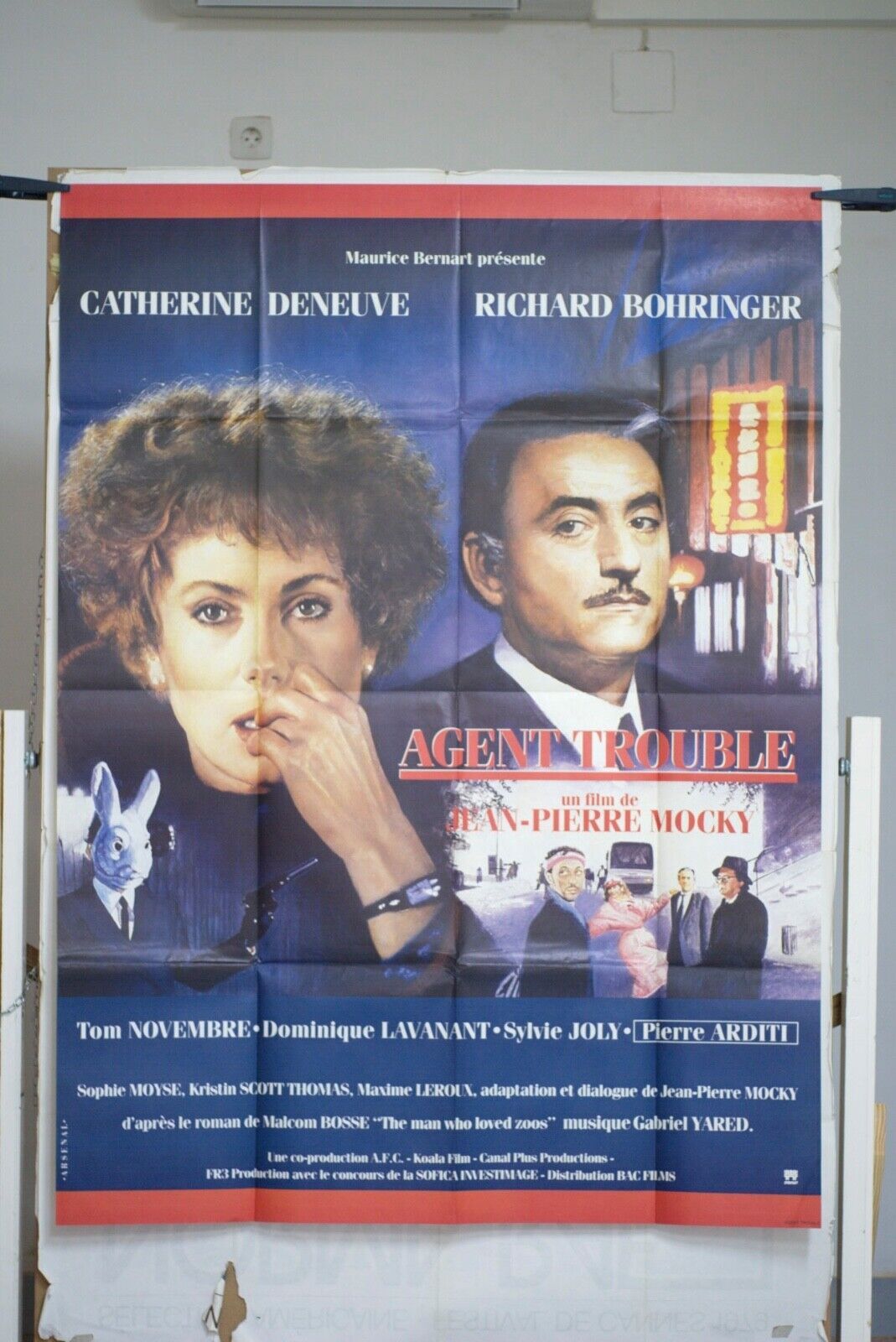 Agent trouble movie poster ORIGINAL (120x160)  CATHRINE DENEUVE