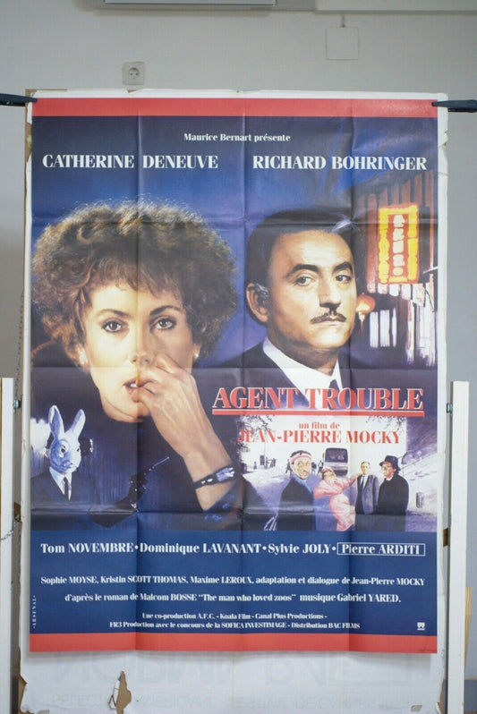 Agent trouble movie poster ORIGINAL (120x160)  CATHRINE DENEUVE
