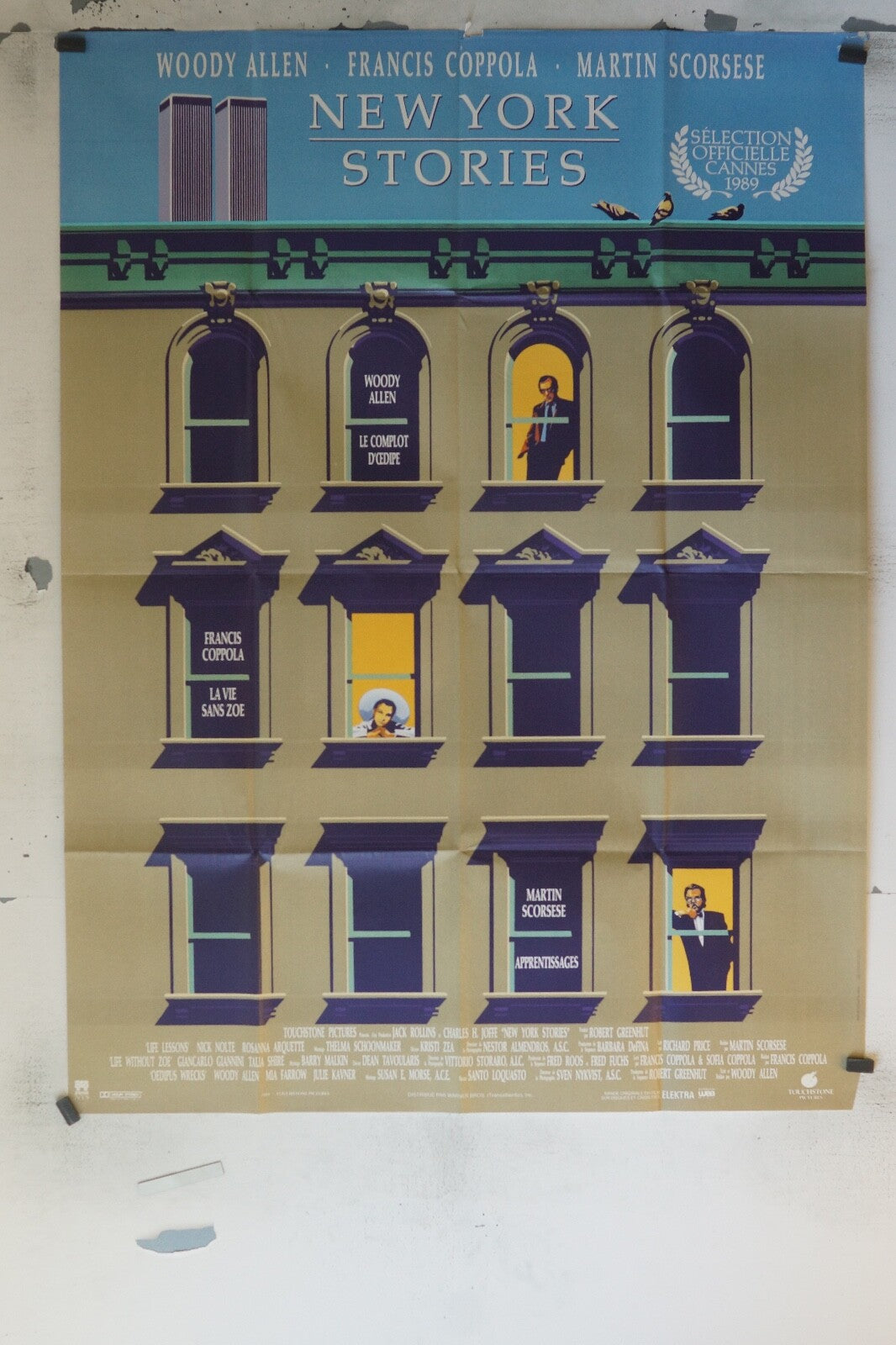 THE NEW YORK STORIES MOVIE POSTER ORIGINAL 120x160 WOODY ALLEN