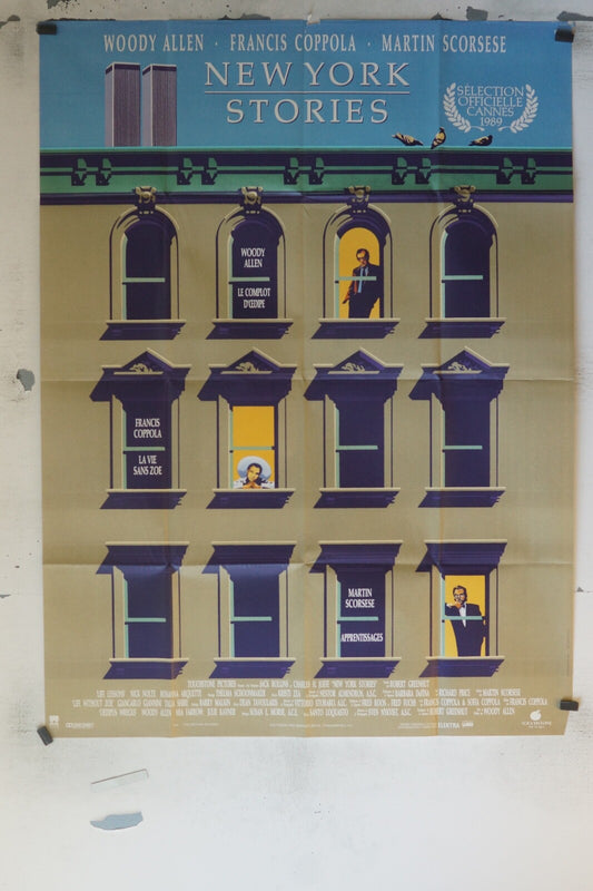 THE NEW YORK STORIES MOVIE POSTER ORIGINAL 120x160 WOODY ALLEN
