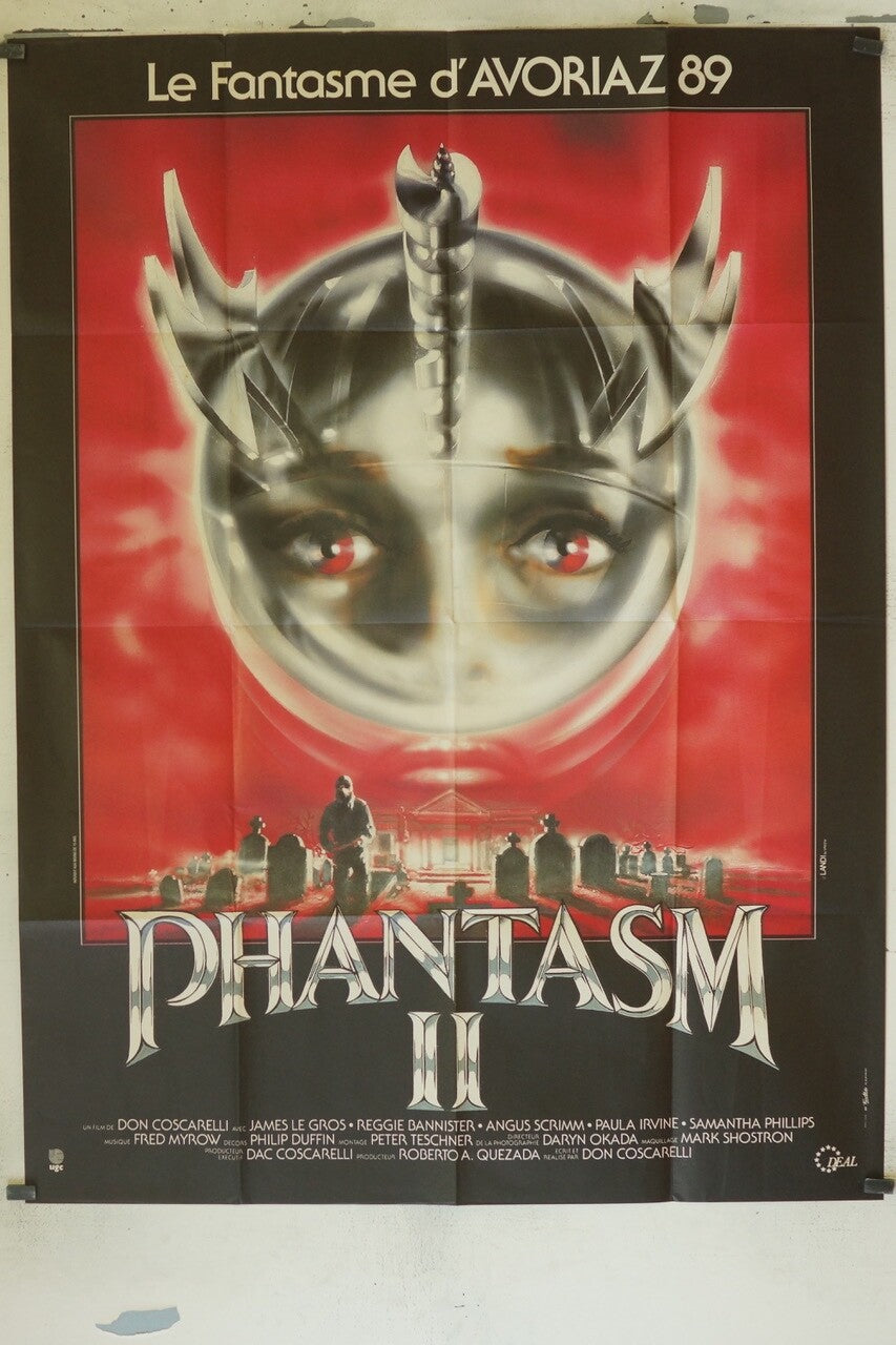 PHANTASM II - AVORIAZ 1989 ORIGINAL 120x160 JAMES LE GRIS