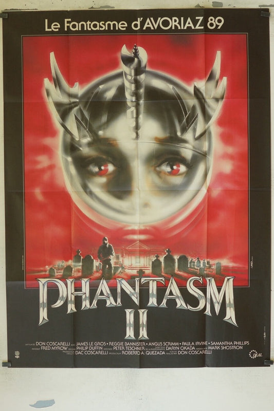 PHANTASM II - AVORIAZ 1989 ORIGINAL 120x160 JAMES LE GRIS