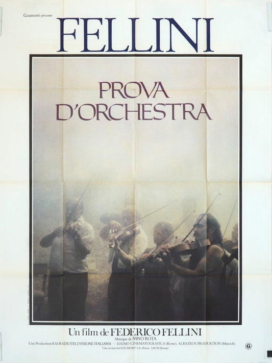 PROVA D’ORCHESTRA   FELLINI ORIGINAL MOVIE POSTER 120x160