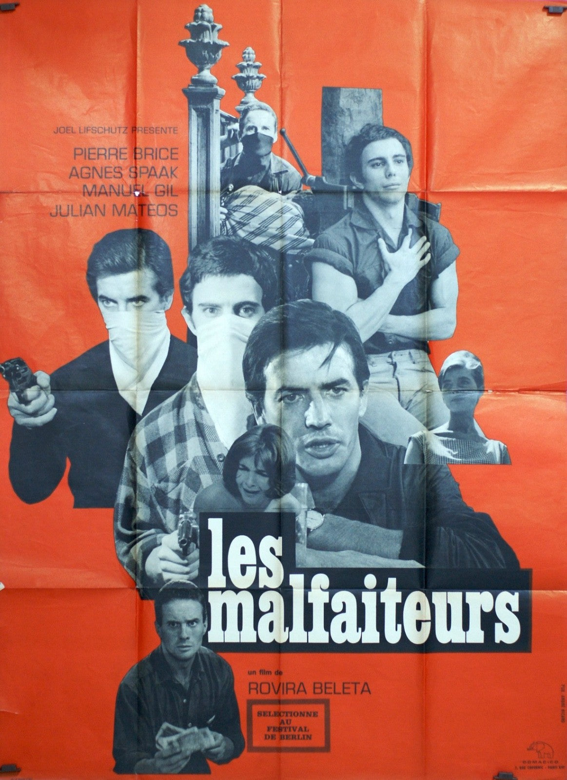 LES MALFAITEURS PIERRE BRICE MOVIE POSTER ORIGINAL 120x160