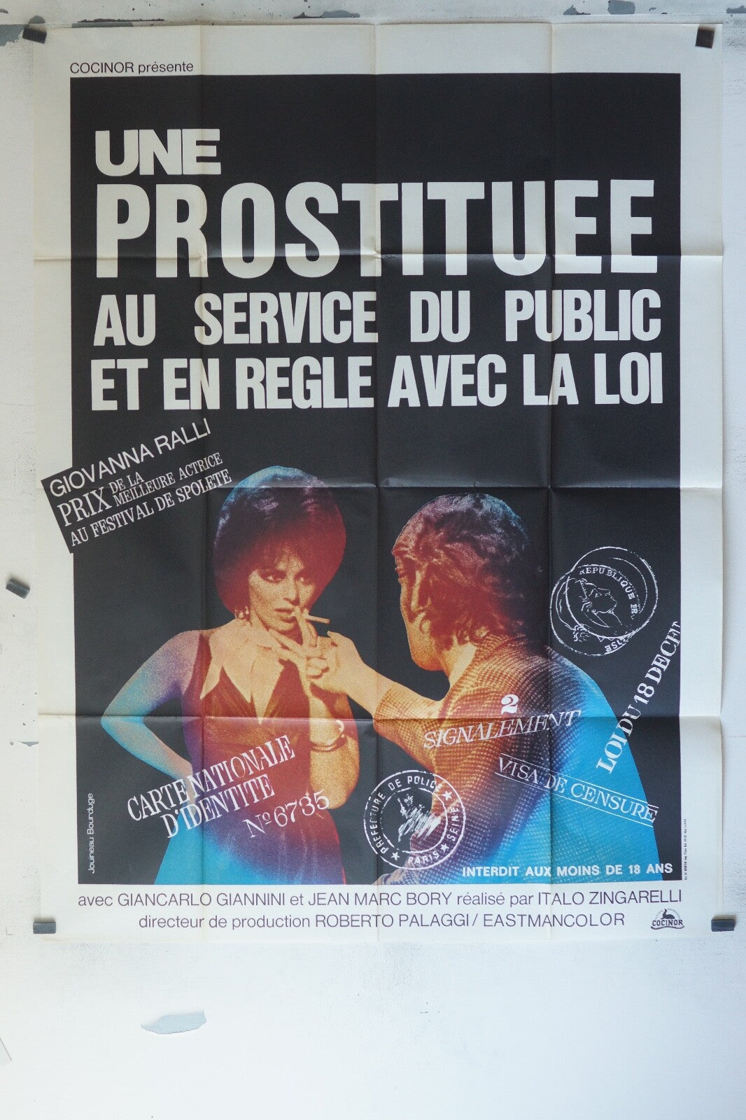 UNE PROSTITUÉE AU SERVICE DU PUBLIC ET EN RÈGLE MOVIE POSTER ORIGINAL 120x160