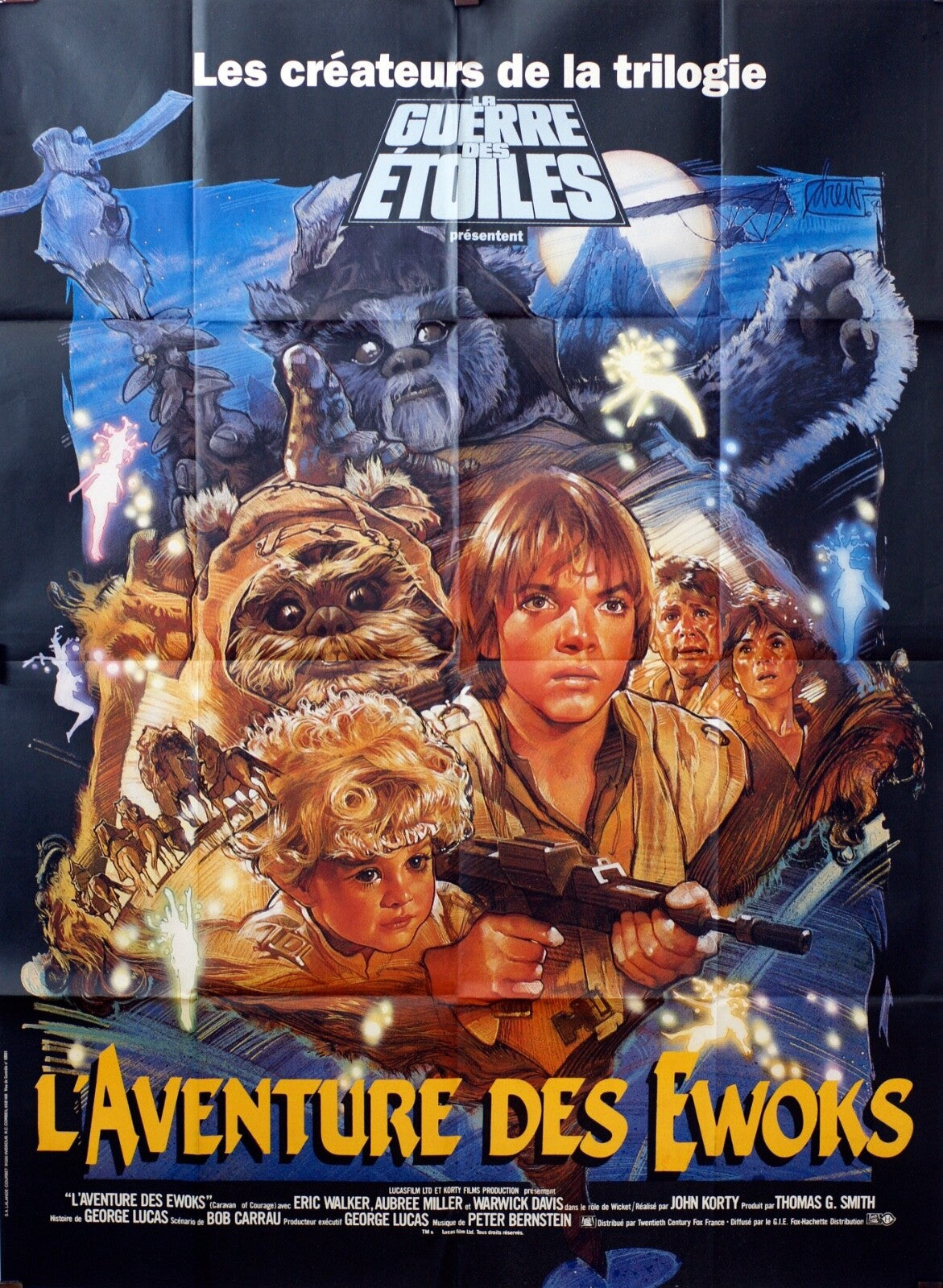 LA GUERRE DES ETOILES - L’AVENTURES DES EWOKS MOVIE POSTER ORIGINAL 120x160