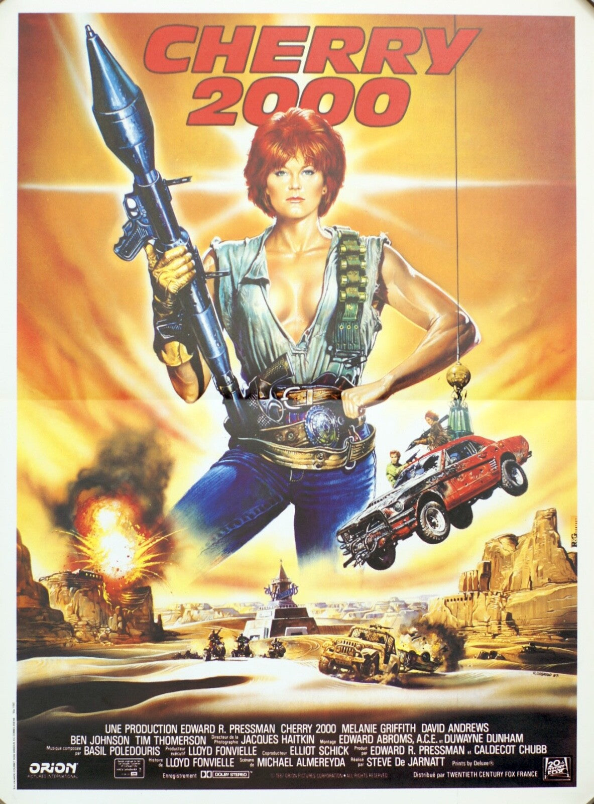 CHERRY 2000 MOVIE POSTER (French Version) ORIGINAL40x60