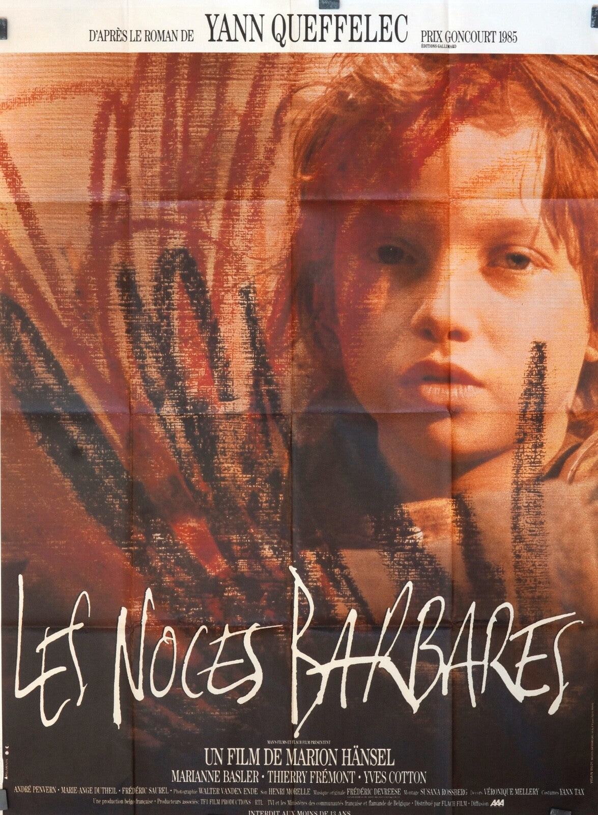 LES NOCES BARBARES  MARIANNE BASLER MOVIE POSTER ORIGINAL 120x160