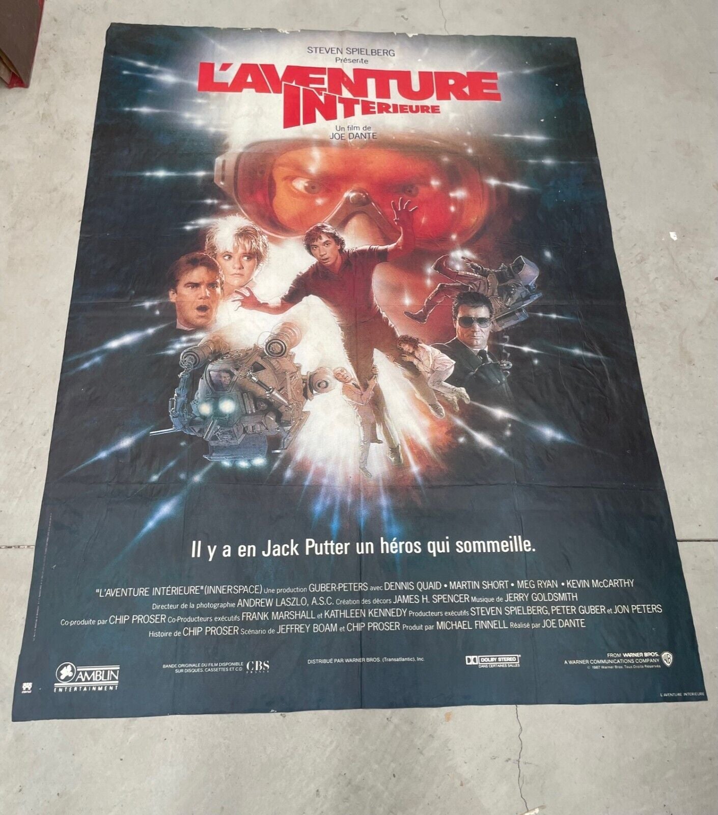 L'aventure intérieure,  Movie poster ORIGINAL 120x160, Denis Quaid