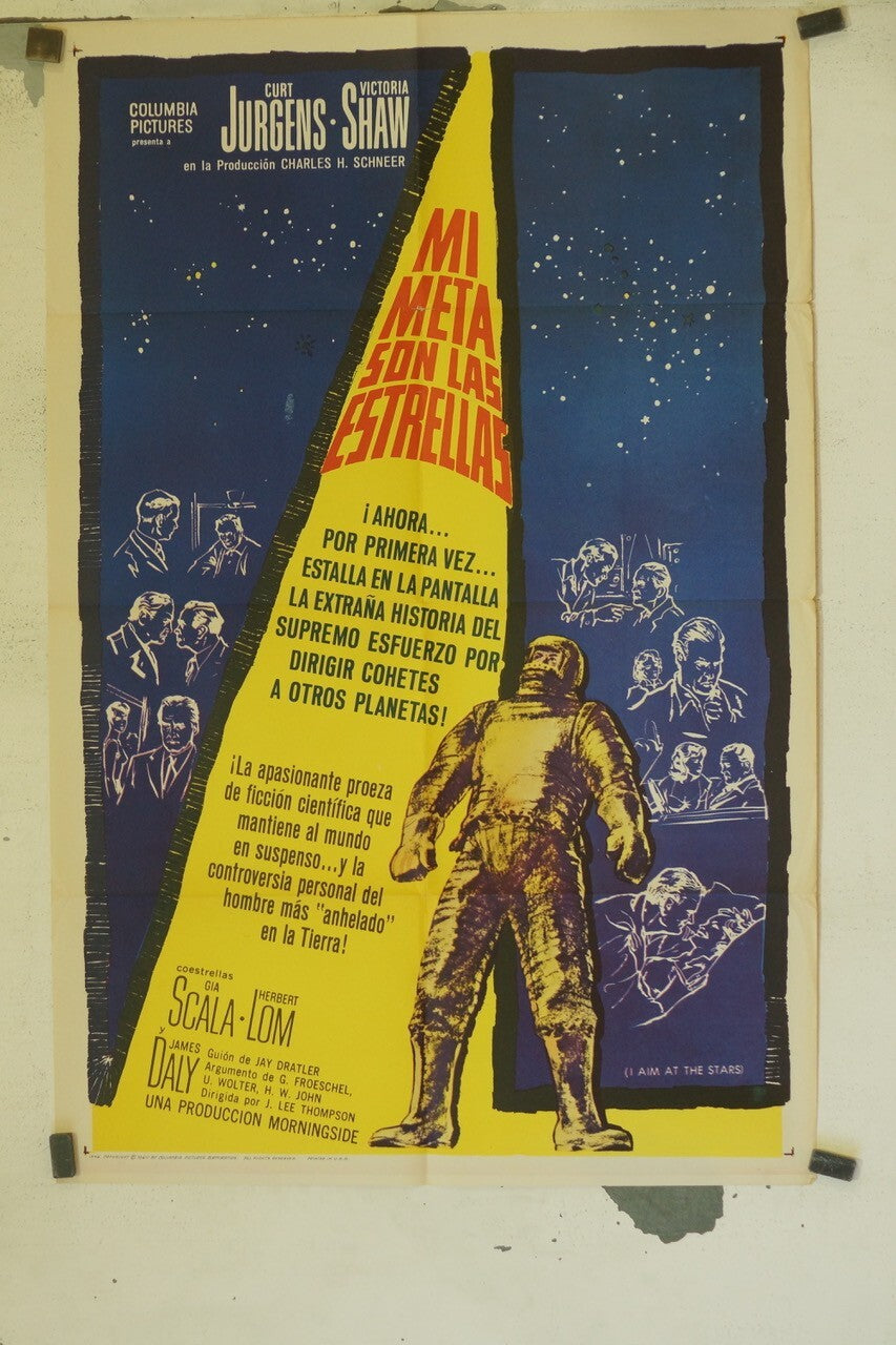 MI META SON LAS ESTRELLAS POSTER ORIGINAL (70X100) CURT JURGENS – VICTORIA SHAW