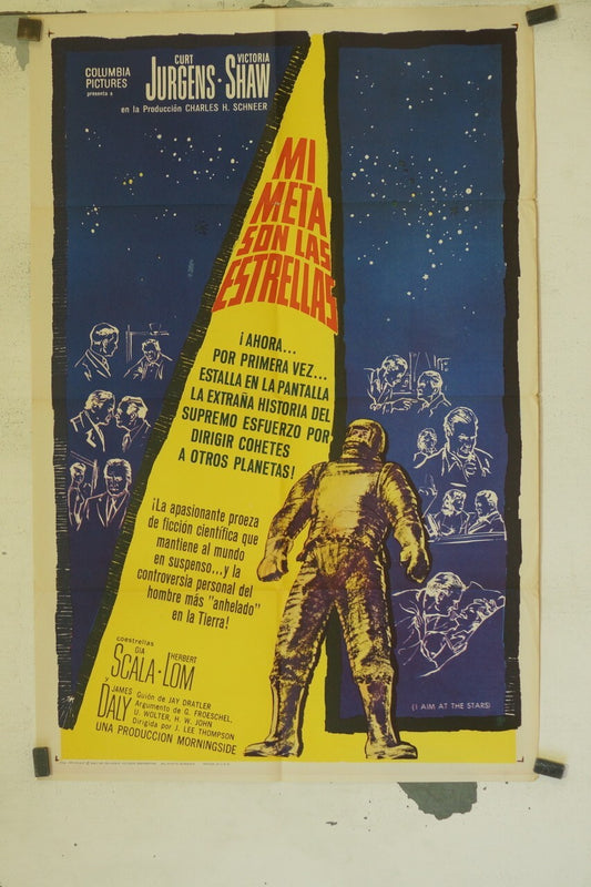 MI META SON LAS ESTRELLAS POSTER ORIGINAL (70X100) CURT JURGENS – VICTORIA SHAW