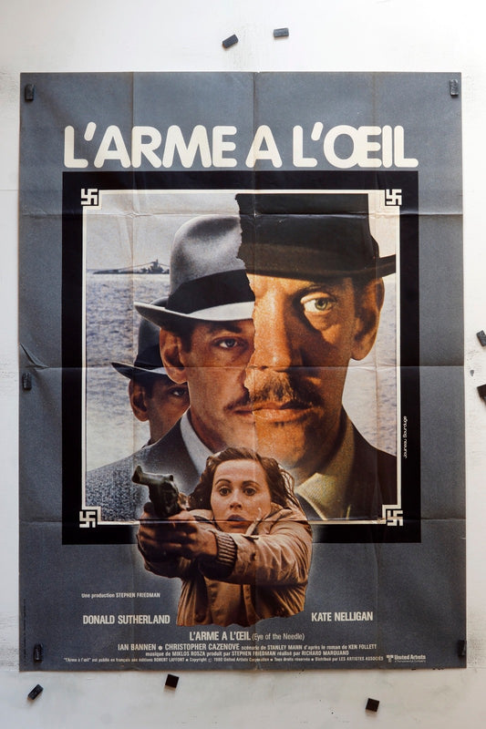 L’ARME À L’ŒIL DONALD SUTHERLAND MOVIE POSTER ORIGINAL 120x160