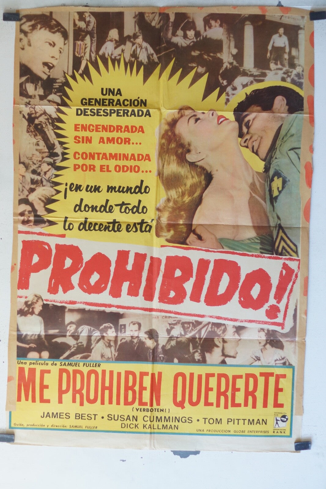 PROHIBIDO ! MOVIE POSTER 69x106 James Best , Susan cummings ,