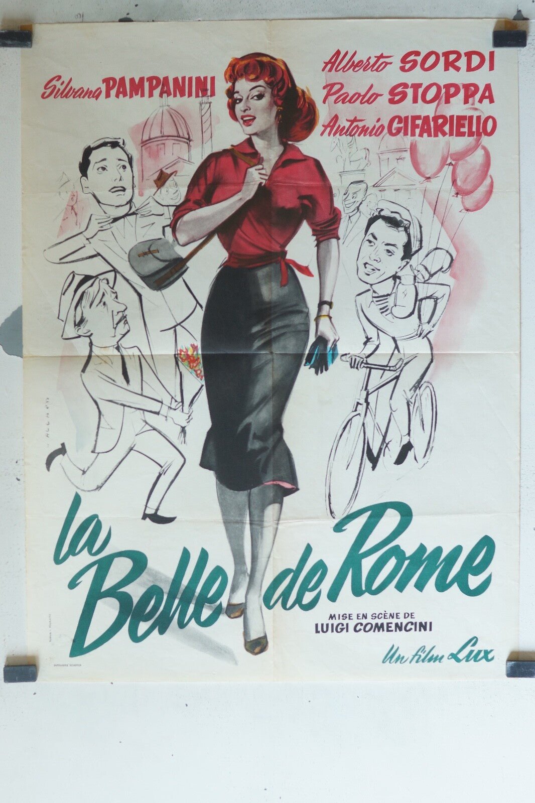 BELLE DE ROME (LA) MOVIE POSTER (60x80) Alberto Sordi , Paolo Stoppa