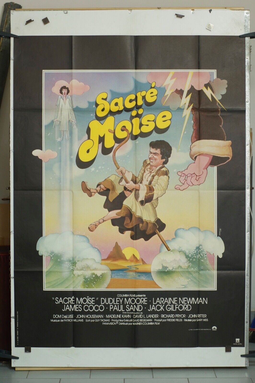 SACRÉ MOÏSE MOVIE POSTER ORIGINAL 120x160 DUDLEY MOORE