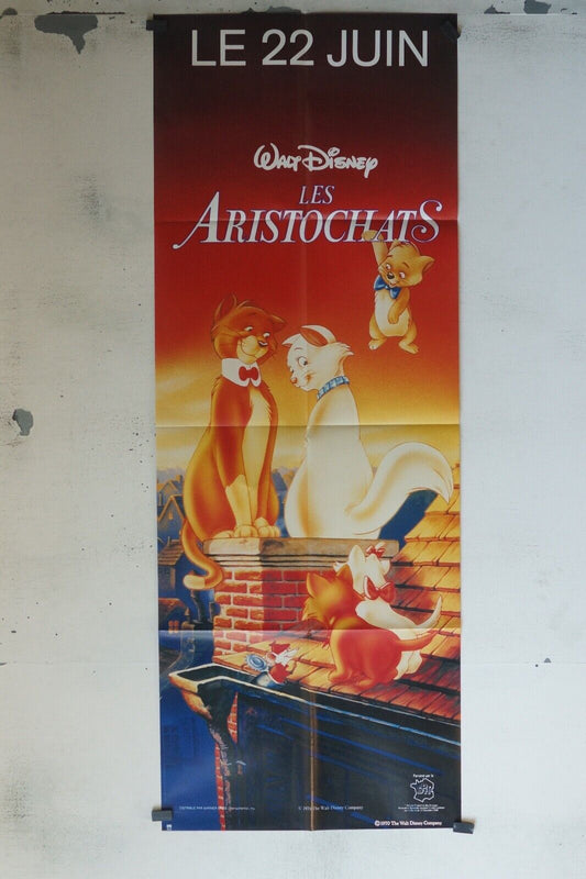 LES ARISTOCHATS (60x160) MOVIE POSTER ORIGINAL WALT DISNEY