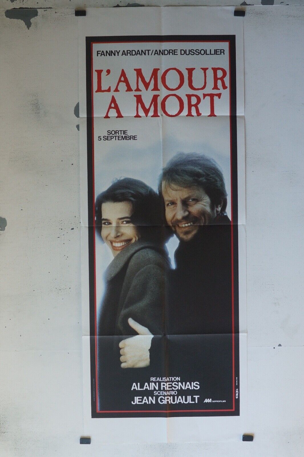 L’AMOUR A MORT MOVIE POSTER ORIGINAL 60x160