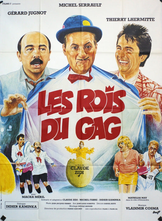 LES ROIS DU GAG  GÉRARD JUGNOT MOVIE POSTER ORIGINAL 120x160