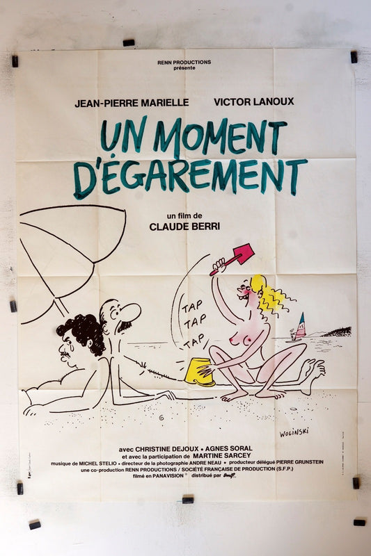 UN MOMENT D’ÉGAREMENT JEAN-PIERRE MARIELLE MOVIE POSTER ORIGINAL 120x160