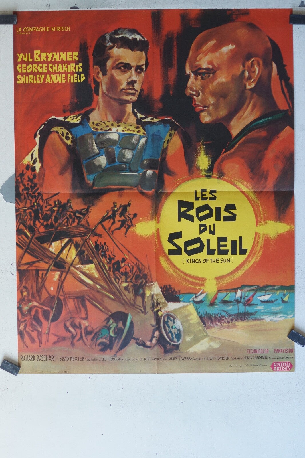 ROIS DU SOLEIL (LES) MOVIE POSTER ORIGINAL (60X80) Yul Brynner , George Chakiri