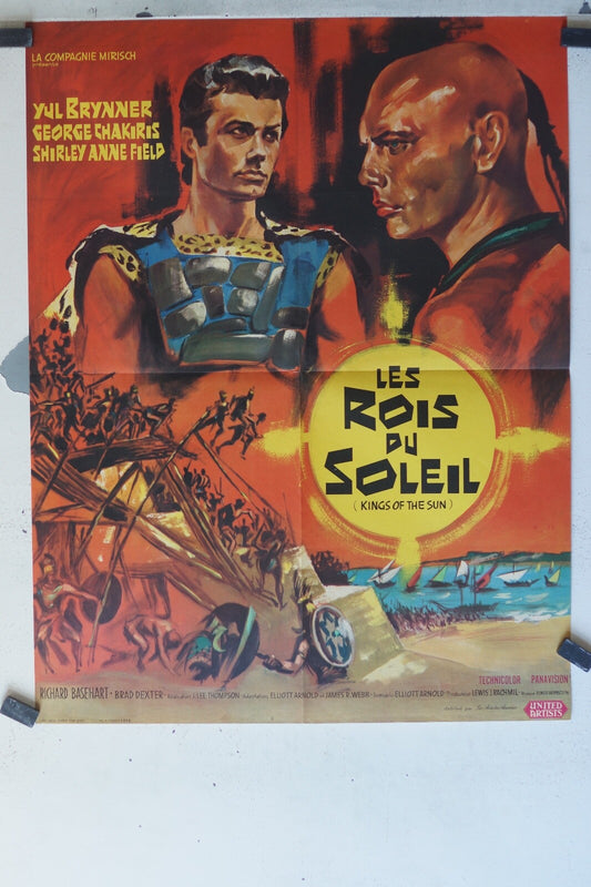 ROIS DU SOLEIL (LES) MOVIE POSTER ORIGINAL (60X80) Yul Brynner , George Chakiri