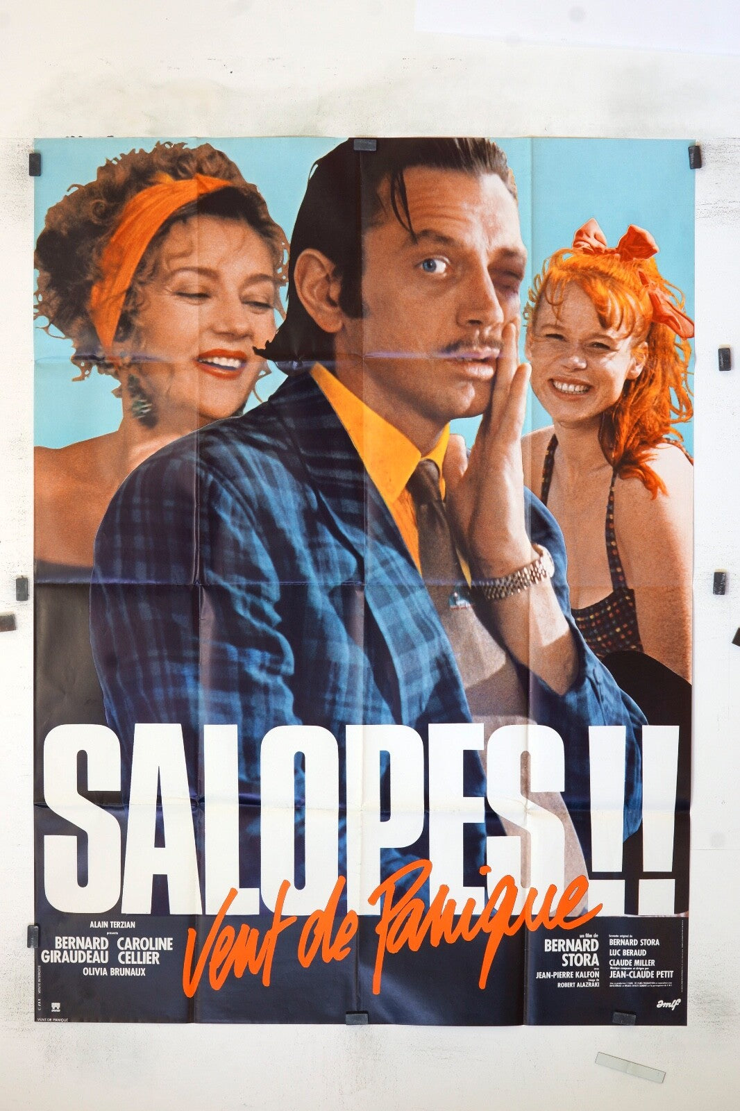 SALOPES !! BERNARD GIRAUDEAU MOVIE POSTER ORIGINAL 120x160