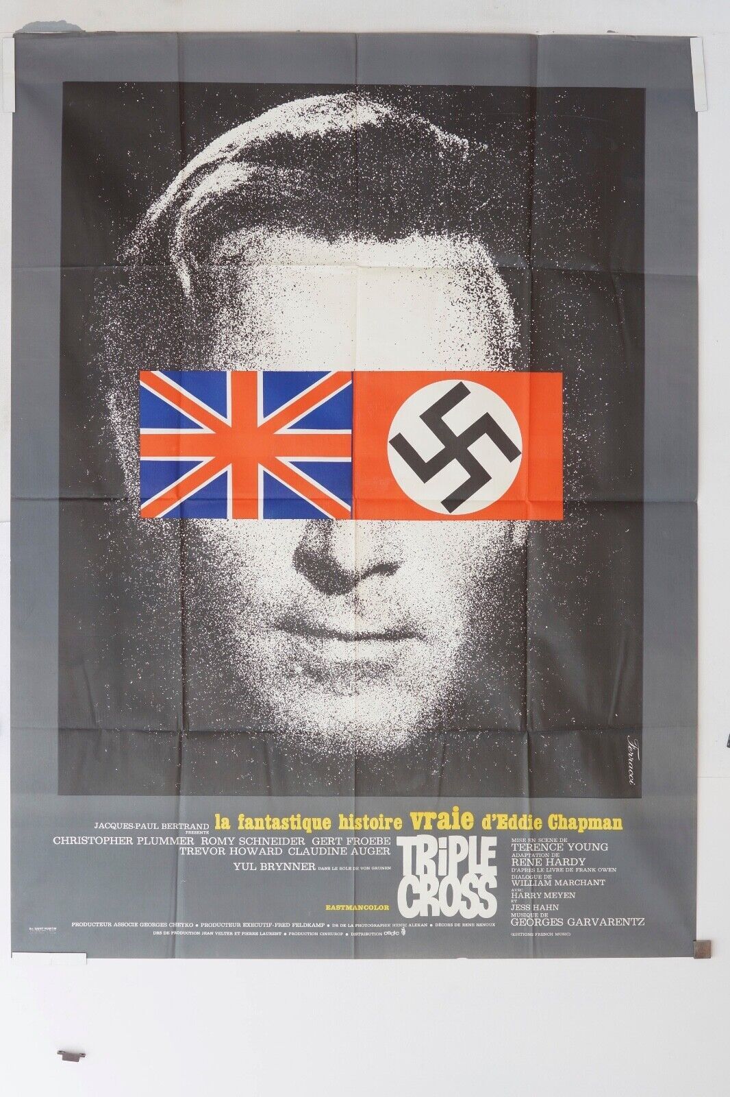 TRIPLE CROSS MOVIE POSTER ORIGINAL 120x160 ROMY SCHNEIDER