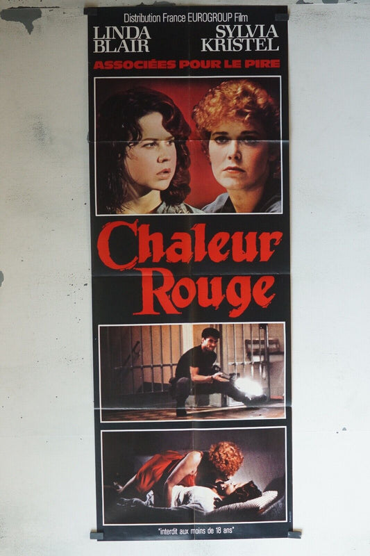 CHALEUR ROUGE POSTER ORIGINAL 60x160 LINDA BLAIR