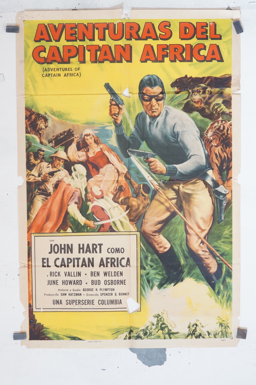AVENTURAS DEL CAPITAN AFRICA ORIGINAL 69x103