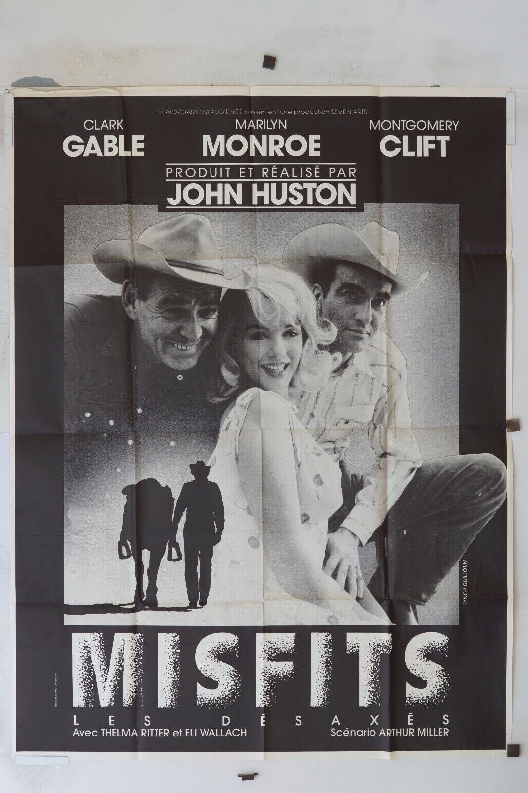 MISFITS POSTER ORIGINAL 120x160 CLARK GABLE