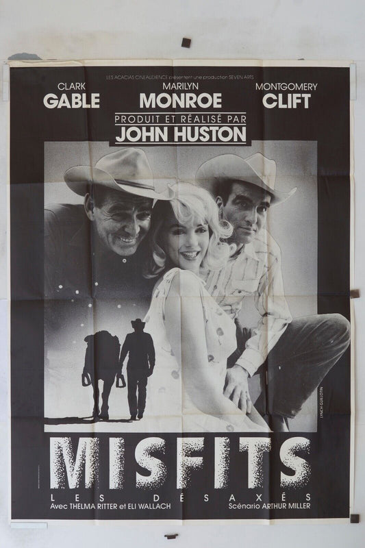MISFITS POSTER ORIGINAL 120x160 CLARK GABLE