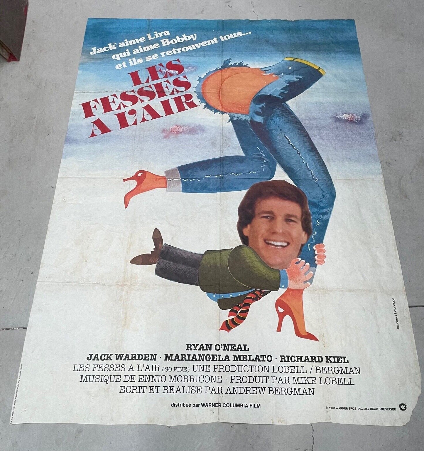 LES FESSES À L’AIR ORIGINAL 120x160 JACK WARDEN