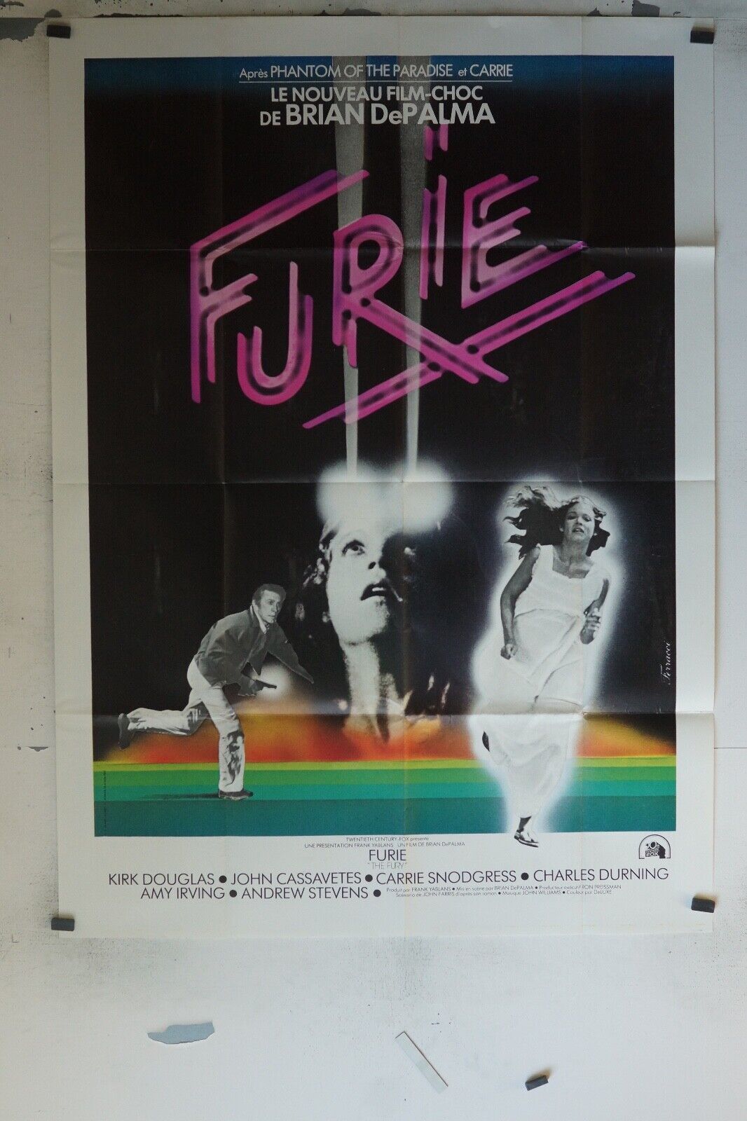 FURIE POSTER ORIGINAL 120x160 BRIAN DE PALMA