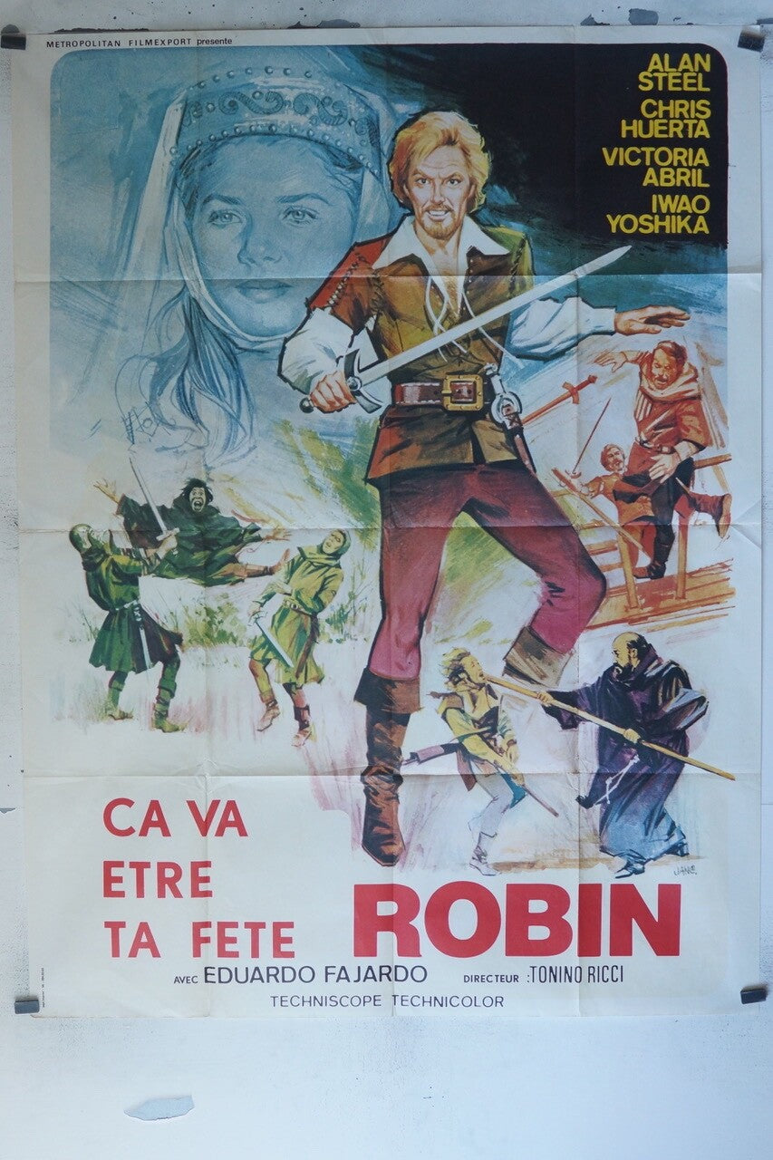 CAVA ÊTRE TA FÊTE ROBIN POSTER ORIGINAL 120x160 ALAN STEEL – CHRIS HUERTA