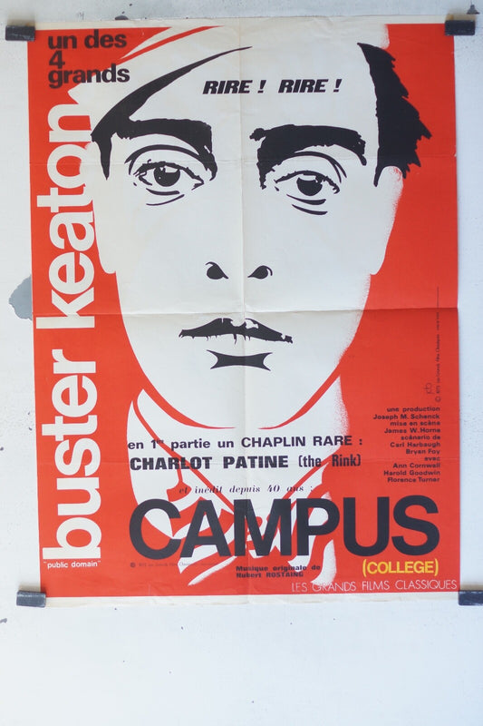 CAMPUS Movie poster ORIGINAL 60x80 BUSTER KEATON 