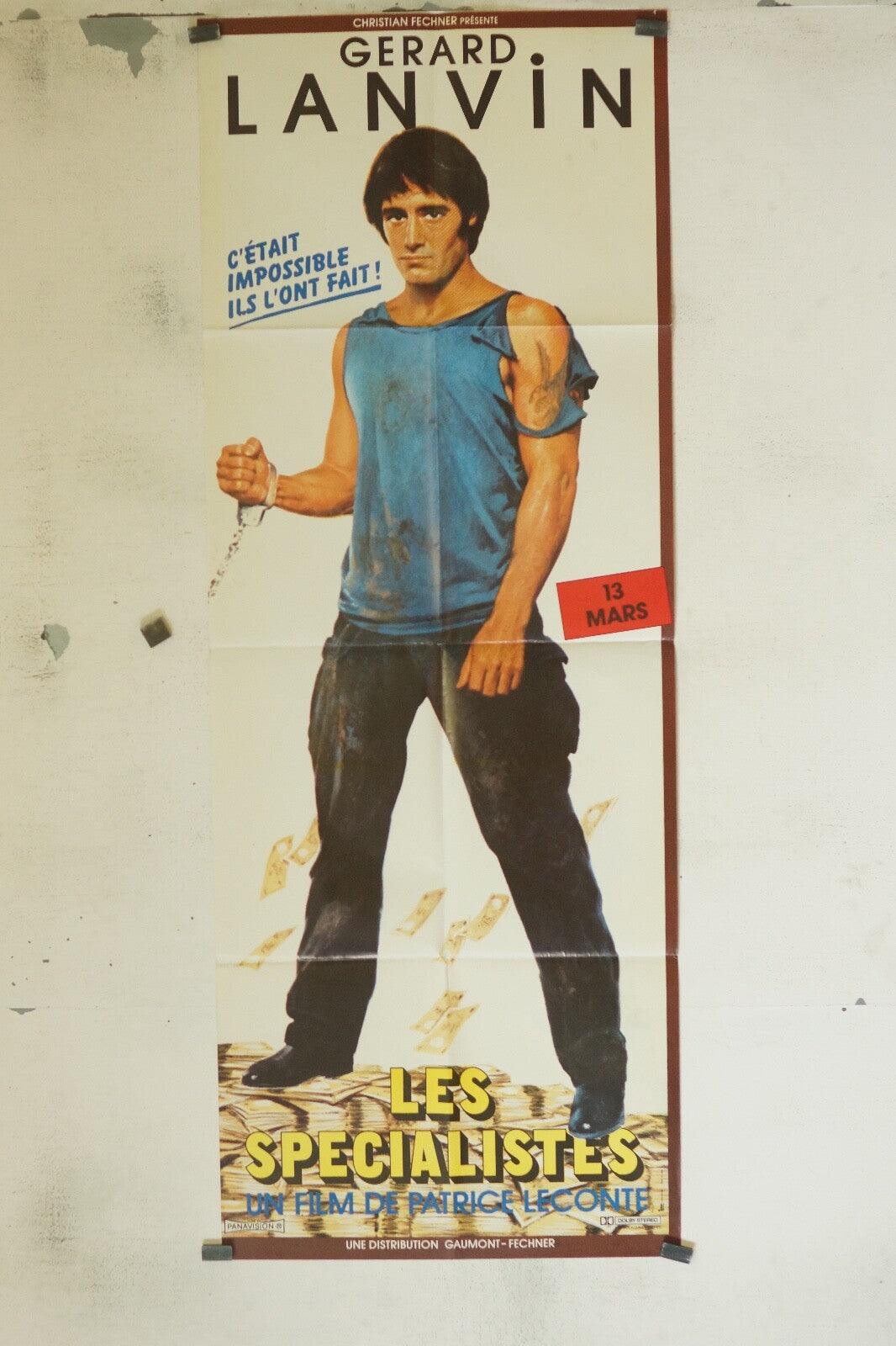 LES SPÉCIALISTES POSTER ORIGINAL 60x160 GERARD LANVIN, PATRICE LECONTE
