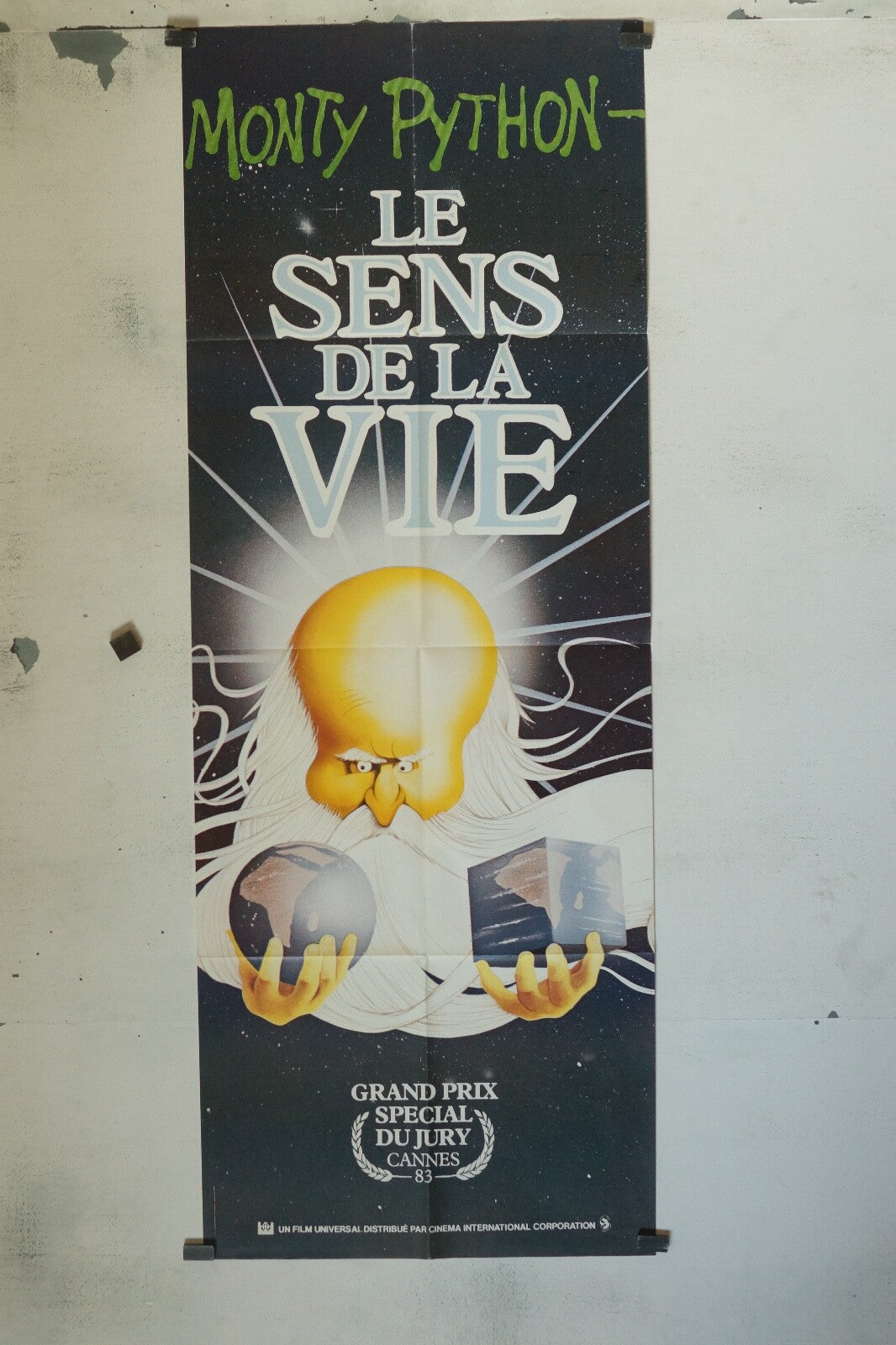 MONTY PHYTON « LE SENS DE LA VIE » POSTER ORIGINAL 60x160 GRAND PRIX SPÉCIAL
