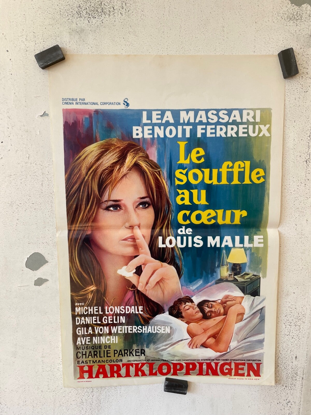 LE SOUFFLE AU CŒUR , BELGIAN POSTER ORIGINAL 30x55 LEA MASSARI – BENOIT FERREUX