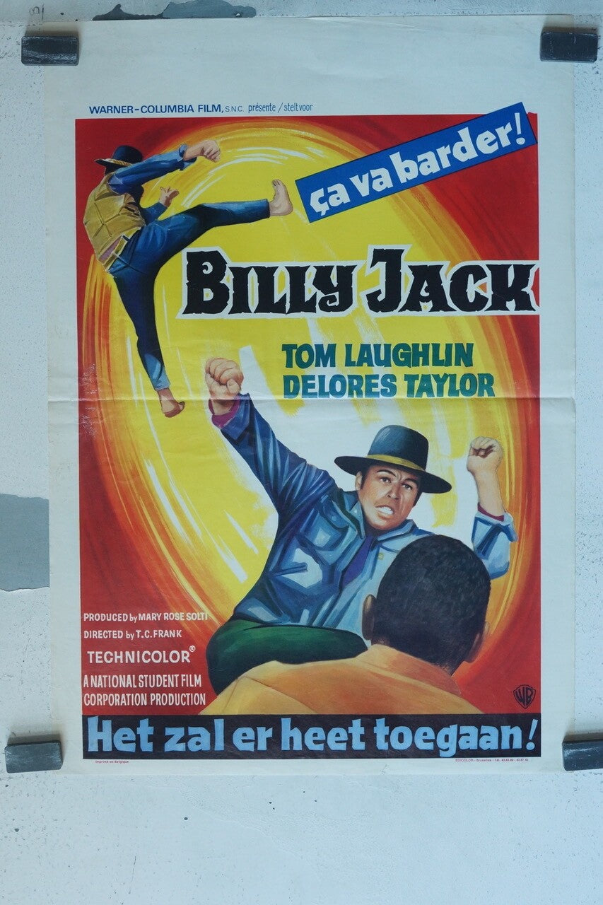 BILLY JACK MOVIE POSTER BELGIAN POSTER ORIGINAL 37X54 STEVEN SPIELBERG, HARRISON