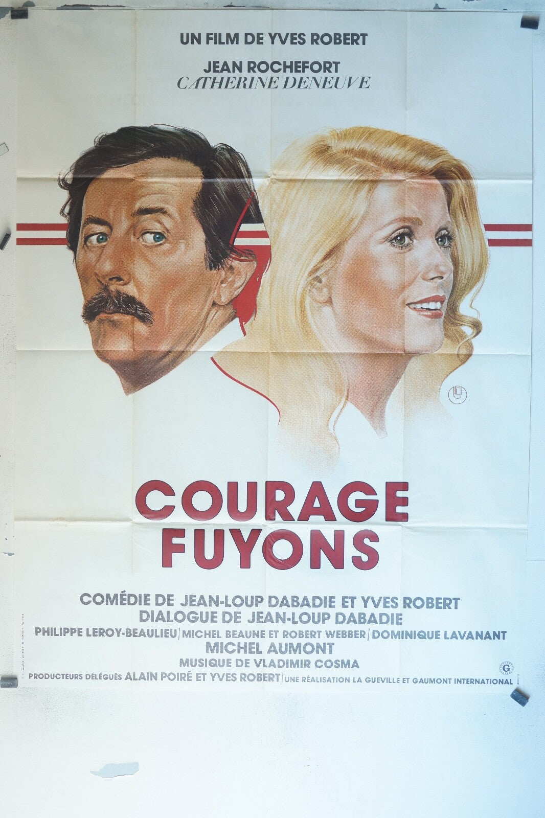 COURAGE FUYONS ! (1979) MOVIE POSTER 120x160 JEAN-LOUP DABADIE – ROBERT WEBBER