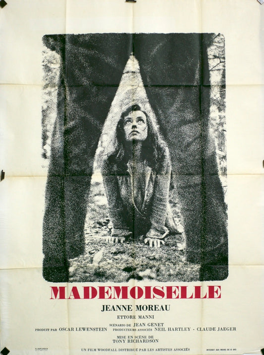 MADEMOISELLE JEANNE MOREAU movie poster ORIGINAL 120x160