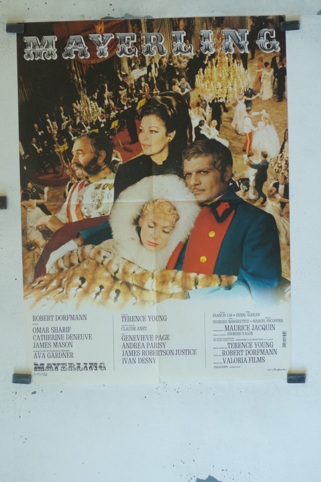 MAYERLING MOVIE POSTER ORIGINAL (60X80) OMAR SHARIF CATHERINE DENEUVE