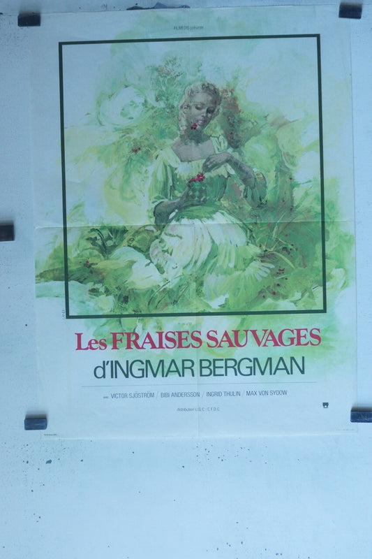 LES FRAISES SAUVAGES MOVIE POSTER ORIGINAL (60X80) INGMAR BERGMAN